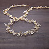 Imitation Pearl / Copper wire Headbands / Headpiece / Head Chain with Faux Pearl / Crystals 1pc Wedding Headpiece