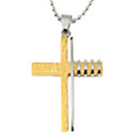 Imitation Rhodium Cross Shape Alloy Necklace