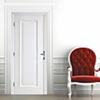 Imitation White Wooden Door Self-adhesive Creative Door Stickers Living Room DIY Decorative Home Waterproof Wall Stickers