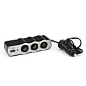 In-Car USB Triple Socket (Black)