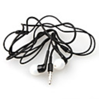 In-ear Stereo Headphone with Mic for iPhone 4/3G/3GS (black)