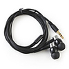 In-Ear Stereo Headphones Thick Cable 90cm (black)