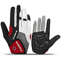 INBIKE Winter Bike Gloves / Cycling Gloves Mountain Bike Gloves Mountain Bike MTB Anti-Slip Thermal Warm Breathable Sweat-wicking Full Finger Gloves Sports Gloves Terry Cloth Mesh Silicone Gel Black
