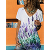 independent station amazon wish2021v collar irregular hem tie-dye printing short-sleeved loose t-shirt women miniinthebox