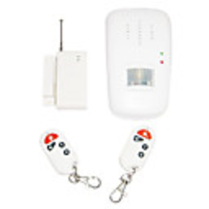 Independently Wireless Infrared Motion Detecting Alarm and Door/Window Alarm System with 2 x Remote Controls