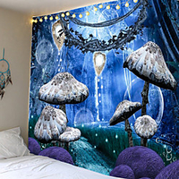 Indian Mandala Tapestry Psilocybin Wall Tapestry Gypsy Bohemian Psychedelic Tapestry Witchcraft Tapestry