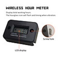 Inductive Wireless Hour Meter For Gas Engine Lawn Mover Marine ATV Motorcycle Boat Snowmobile Dirt Outboard Motor Generator