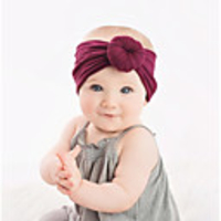 Infant Unisex Basic / Sweet Solid Colored Bow Rayon Hair Accessories Wine / Light Blue / Lavender One-Size
