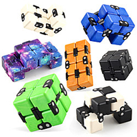 Infinity Cube Fidget Toys Mini Fidget Blocks Desk Toy Infinity Cube Stress Relief Toys Magic Cube Sensory Toy for ADHD and Autism for Students and Adults miniinthebox