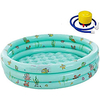 Inflatable Kiddie Pool Round Baby Swimming Pool with 3 Rings Inflatable Summer Swimming Pool for Kids Baby Toddler Outdoor Garden Backyard miniinthebox