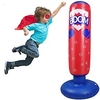 Inflatable Punching Bag- 52 Inch Standing Boxing Bag for Kids, Free Standing Boxing Toy for Kids miniinthebox