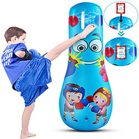 Inflatable Punching Bag for Kids,  Free Standing Boxing Toy for Children,  Air Bop Bag for Boys Girls,  Exercise Stress Relief miniinthebox
