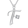 initial necklace 925 sterling silver letter f alphabet 26 pendant necklace jewelry for women teen girls