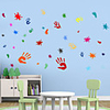 Ink Pattern Palm Print Personalized Wall Sticker Living Room Bedroom Children