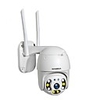 INQMEGA Cloud 1080P Full-color Night Vision IP Camera Outdoor PTZ Camera 2MP WIFI Speed Dome Auto Tracking Camera Waterproof Outdoor Remote Access 4X Digital Zoom IR Onvif CCTV Security Camera