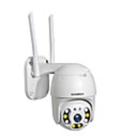 INQMEGA Cloud 1080P Full-color Night Vision IP Camera Outdoor PTZ Camera 2MP WIFI Speed Dome Auto Tracking Camera Waterproof Outdoor Remote Access 4X Digital Zoom IR Onvif CCTV Security Camera