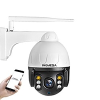 INQMEGA Cloud 1080P PTZ Full-color Night Vision IP Camera WIFI Auto Tracking 4X Digital Zoom Outdoor Onvif Waterproof Mini Speed Dome Camera 2MP IR 30M P2P CCTV Security Camera miniinthebox