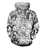 Inspired by Ahegao Ahegao Cosplay Costume Hoodie Terylene 3D Printing Harajuku Graphic Hoodie For Men