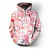 Inspired by Ahegao Ahegao Cosplay Costume Hoodie Terylene 3D Printing Hoodie For Men