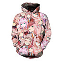Inspired by Ahegao Ahegao Cosplay Costume Hoodie Terylene 3D Printing Hoodie For Men