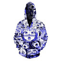 Inspired by Ahegao Ahegao Cosplay Costume Hoodie Terylene 3D Printing Hoodie For Men