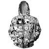 Inspired by Ahegao Hentai Hoodie Anime 100% Polyester Anime 3D Harajuku Graphic Hoodie For Men