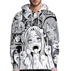 Inspired by Ahegao Zero Two Hentai Hoodie Anime 100% Polyester Anime 3D Harajuku Graphic Hoodie For Men