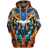 Inspired by American Indian American Indian Cosplay Costume Hoodie Terylene 3D Printing Hoodie For Men