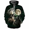 Inspired by Animal Wolf Cosplay Costume Hoodie Plush Fabric 3D Printing Harajuku Graphic Hoodie For Men