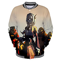 Inspired by Arknights Amiya Anime Cartoon Polyster Anime 3D Harajuku Graphic Outerwear For Men