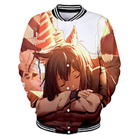 Inspired by Arknights Amiya Anime Cartoon Polyster Anime 3D Harajuku Graphic Outerwear For Men