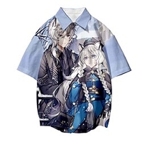 Inspired by Arknights Cosplay Costume Cartoon Terylene Anime Harajuku Graphic Kawaii Top For Men
