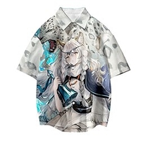 Inspired by Arknights Cosplay Costume Cartoon Terylene Anime Harajuku Graphic Kawaii Top For Men