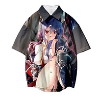 Inspired by Arknights Cosplay Costume Cartoon Terylene Anime Harajuku Graphic Kawaii Top For Men