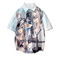Inspired by Arknights Cosplay Costume Cartoon Terylene Anime Harajuku Graphic Kawaii Top For Men