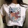 Inspired by Attack on Titan Cosplay Anime Cartoon Polyester / Cotton Blend Print Harajuku Graphic Kawaii T-shirt For Women