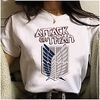 Inspired by Attack on Titan Cosplay Anime Cartoon Polyester / Cotton Blend Print Harajuku Graphic Kawaii T-shirt For Women