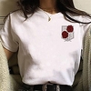 Inspired by Attack on Titan Cosplay Anime Cartoon Polyester / Cotton Blend Print Harajuku Graphic Kawaii T-shirt For Women