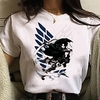 Inspired by Attack on Titan Cosplay Anime Cartoon Polyester / Cotton Blend Print Harajuku Graphic Kawaii T-shirt For Women