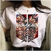 Inspired by Attack on Titan Cosplay Anime Cartoon Polyester / Cotton Blend Print Harajuku Graphic Kawaii T-shirt For Women