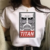 Inspired by Attack on Titan Cosplay Anime Cartoon Polyester / Cotton Blend Print Harajuku Graphic Kawaii T-shirt For Women