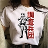 Inspired by Attack on Titan Cosplay Anime Cartoon Polyester / Cotton Blend Print Harajuku Graphic Kawaii T-shirt For Women