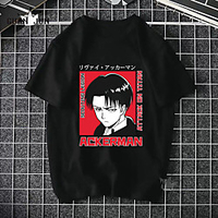 Inspired by Attack on Titan Cosplay Cosplay Costume T-shirt Polyester / Cotton Blend Print Harajuku Graphic Kawaii T-shirt For Women