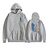 Inspired by Attack on Titan Mikasa Ackermann Cosplay Costume Hoodie Polyester / Cotton Blend Graphic Printing Hoodie For Men