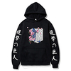 Inspired by Attack On Titan Shingeki No Kyojin Wings of Freedom Hoodie 100% Polyester Anime Graphic Hoodie For Men