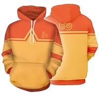 Inspired by Avatar: The Last Airbender Aang Cosplay Costume Hoodie Terylene 3D Printing Hoodie For Women