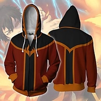 Inspired by Avatar: The Last Airbender Zuko Cosplay Costume Hoodie Terylene 3D Printing Hoodie For Women