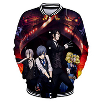 Inspired by Black Butler Brina Palencia Anime Cartoon Polyster Anime 3D Harajuku Graphic Outerwear For Men