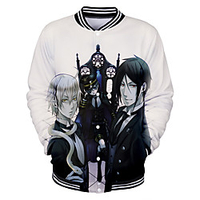 Inspired by Black Butler Brina Palencia Anime Cartoon Polyster Anime 3D Harajuku Graphic Outerwear For Men