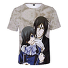 Inspired by Black Butler Cosplay Anime Cartoon 100% Polyester 3D Harajuku Graphic Kawaii T-shirt For Women
